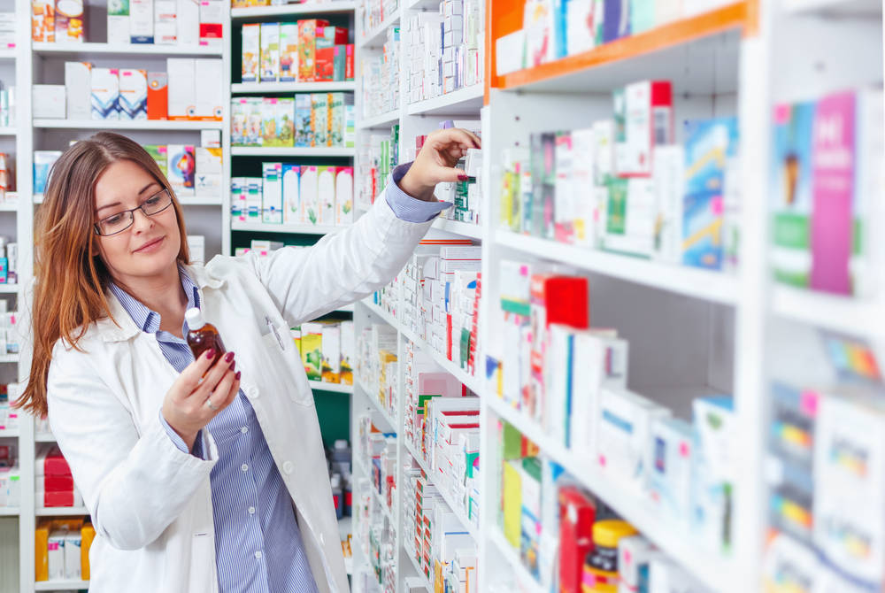 Farmacia con venta de medicamentos